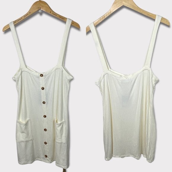 NWT Reformation Kenny Dress White Size XL Button Down New With Tag Mini Boho New - Picture 3 of 11